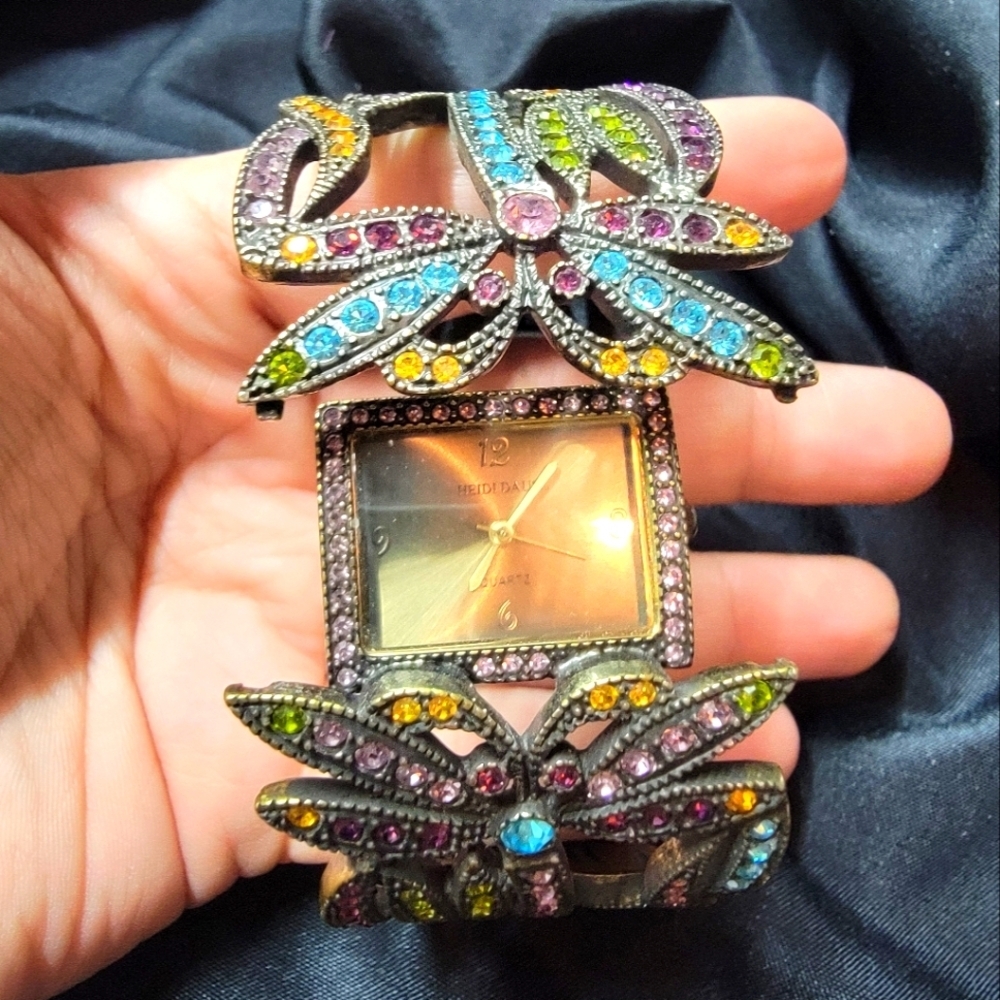 Heidi Daus - Crystal Cuff Watch